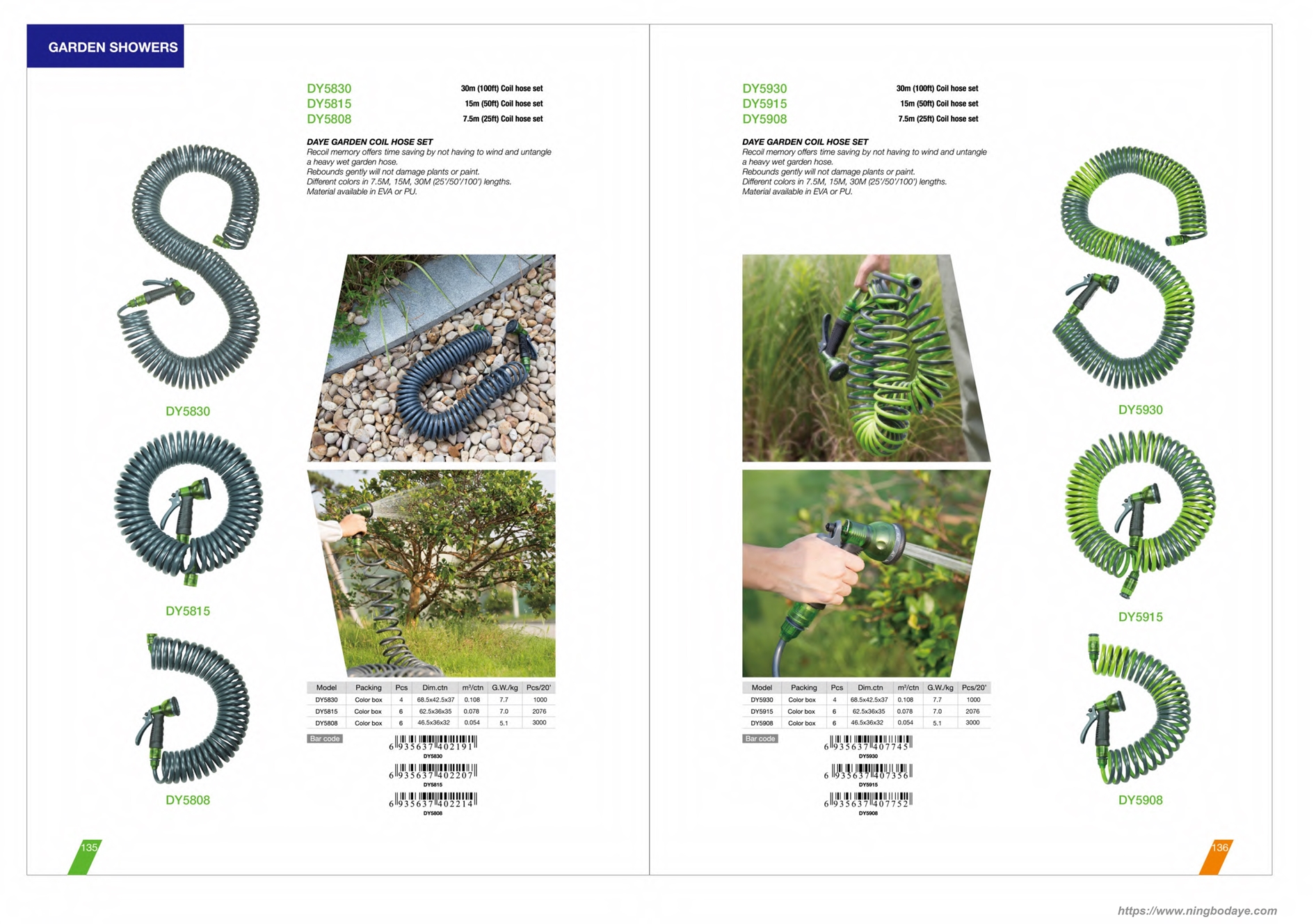 Catalogue PDF de la lance à eau